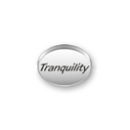 Inspiration Message Word Beads: Tranquility Sterling Silver Charm