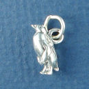 Penguin Bird 3D Sterling Silver Charm Pendant