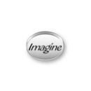 Inspiration Message Word Beads: Imagine Sterling Silver Charm