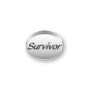 Inspiration Message Word Beads: Survivor Sterling Silver Charm