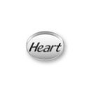Inspiration Message Word Beads: Heart Sterling Silver Charm