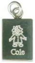 Girl Child Sterling Silver Charm Pendant Can be Personalized with a Child's Name