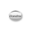 Inspiration Message Word Beads: Grandma Sterling Silver Charm