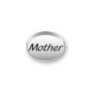 Inspiration Message Word Beads: Mother Sterling Silver Charm