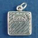 Bathroom Scale Sterling Silver Charm Pendant