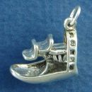 Airboat Rides Everglades Florida 3D Sterling Silver Charm Pendant