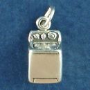 Household Washing Machine 3D Sterling Silver Charm Pendant