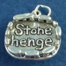England Travel Destination Stonehenge 3D Sterling Silver Charm Pendant