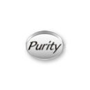 Inspiration Message Word Beads: Purity Sterling Silver Charm