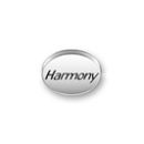 Inspiration Message Word Beads: Harmony Sterling Silver Charm