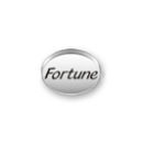 Inspiration Message Word Beads: Fortune Sterling Silver Charm