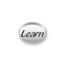 Inspiration Message Word Beads: Learn Sterling Silver Charm