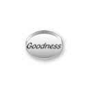 Inspiration Message Word Beads: Goodness Sterling Silver Charm