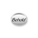Inspiration Message Word Beads: Behold Sterling Silver Charm