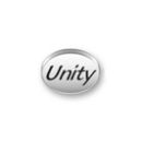 Inspiration Message Word Beads: Unity Sterling Silver Charm