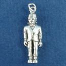 Halloween Frankenstein Sterling Silver Charm Pendant