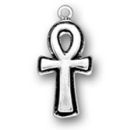 Ankh Religious Sterling Silver Charm Pendant Medium