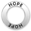 Affirmation Message Hope Word Phrase Sterling Silver Band Charms