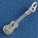 Music: Hawaiian Ukulele 3D Sterling Silver Charm Pendant