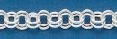 150 Double Rolo Chain Sterling Silver Bracelet 7.5 Inch 6mm Diameter