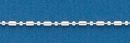 180 1+1 Bar and Ball Bead Chain 18 Inch Sterling Silver Necklace