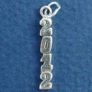 Graduation Year 2012 Vertical Sterling Silver Charm Pendant