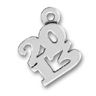 Graduation Year 2013 Stacked Sterling Silver Charm Pendant