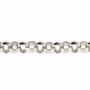 Rolo Chain Charm Link Antique Silver Tone Large Chain by the Foot