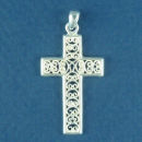 Sterling Silver Medium Christian Cross Pendant