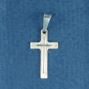 Sterling Silver Medium Christian Cross Pendant