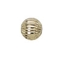 Corrugated Gold Filled Beads 4mm with 1mm Hole Sold in Packages of 10 Pieces