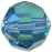 Round Wholesale Swarovski Crystal Beads Aquamarine Crystal AB 16 Bead Strand 8mm Crystal