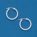 Hoop 22-mm Sterling Silver Earring Pair Wholesale