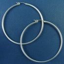 Hoop 62-mm Sterling Silver Earring Pair