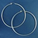 Hoop 72-mm Sterling Silver Earring Pair