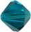 Bicone Wholesale Swarovski Crystal Beads Blue Zircon Crystal 16 Bead Strand 8mm Crystal