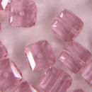 Light Rose Cube Swarovski Crystal 10 Quantity Crystal 8mm