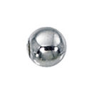 5mm Smooth Round Seamless Sterling Silver Bead with 1.5mm Hole Sold in Packages of 50 Pieces