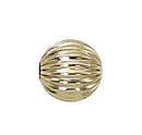 6mm Gold Filled Corrugated Loose Beads Sold in Packages of 10 Pieces