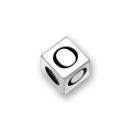 Sterling Silver Alphabet Beads Number 0 5.5mm Letter Beads