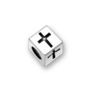 Sterling Silver Alphabet Beads Cross 5.5mm Letter Beads