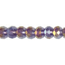 Chinese Crystal Rondelle Beads Wholesale 72 Bead Strand Amethyst Crystal AB 8mm Crystal Beads