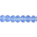 Chinese Crystal Rondelle Beads Wholesale 72 Bead Strand Light Sapphire Crystal 8mm Crystal Beads