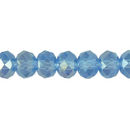 Chinese Crystal Rondelle Beads Wholesale 72 Bead Strand Light Sapphire Crystal AB 8mm Crystal Beads