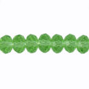 Chinese Crystal Rondelle Beads Wholesale 72 Bead Strand Peridot Crystal 8mm Crystal Beads