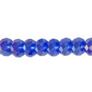 Chinese Crystal Rondelle Beads Wholesale 72 Bead Strand Sapphire Crystal AB 8mm Crystal Beads