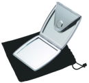 Compact Mirror Silver Tone