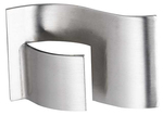 Moderen Metal Business Card Holder in Silver Tone