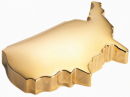 USA Paper Weight Gold Tone