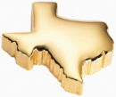 Texas Paper Weight Gold Tone